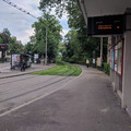 Tram tracks in the grass next to Schutzenmatt Park.jpg