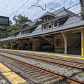 Trackside at Newton Centre.jpg