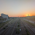 Sunset on the Viktoriabrücke.jpg